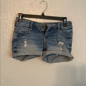 Distressed Decree Jean Shorts